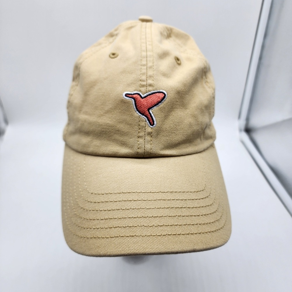 Birddogs Free The Bird Baseball Cap Hat Khaki Tan Embroidered Logo Adjustable